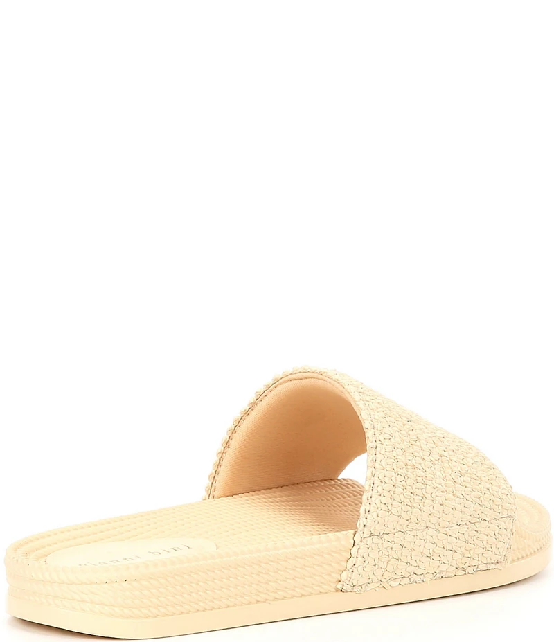 Gianni Bini Summadaze Raffia Banded Pool Slide Sandals