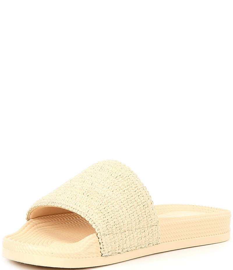 Gianni Bini Summadaze Raffia Banded Pool Slide Sandals