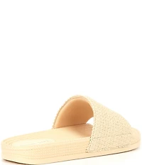 Gianni Bini Summadaze Raffia Banded Pool Slide Sandals