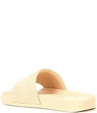 Gianni Bini Summadaze Raffia Banded Pool Slide Sandals