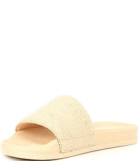 Gianni Bini Summadaze Raffia Banded Pool Slide Sandals