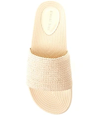 Gianni Bini Summadaze Raffia Banded Pool Slide Sandals