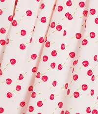 Gianni Bini Susan Cherry Print Square Neck Sleeveless Mini Dress