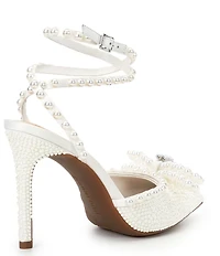 Gianni Bini Taylinn Three Double Pearl Bow Dress Pumps