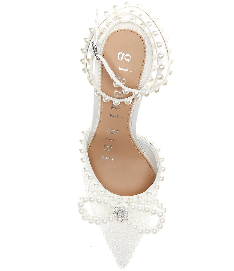 Gianni Bini Taylinn Three Double Pearl Bow Dress Pumps