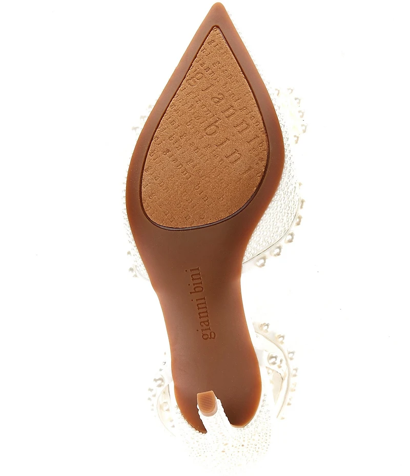 Gianni Bini Taylinn Three Double Pearl Bow Dress Pumps