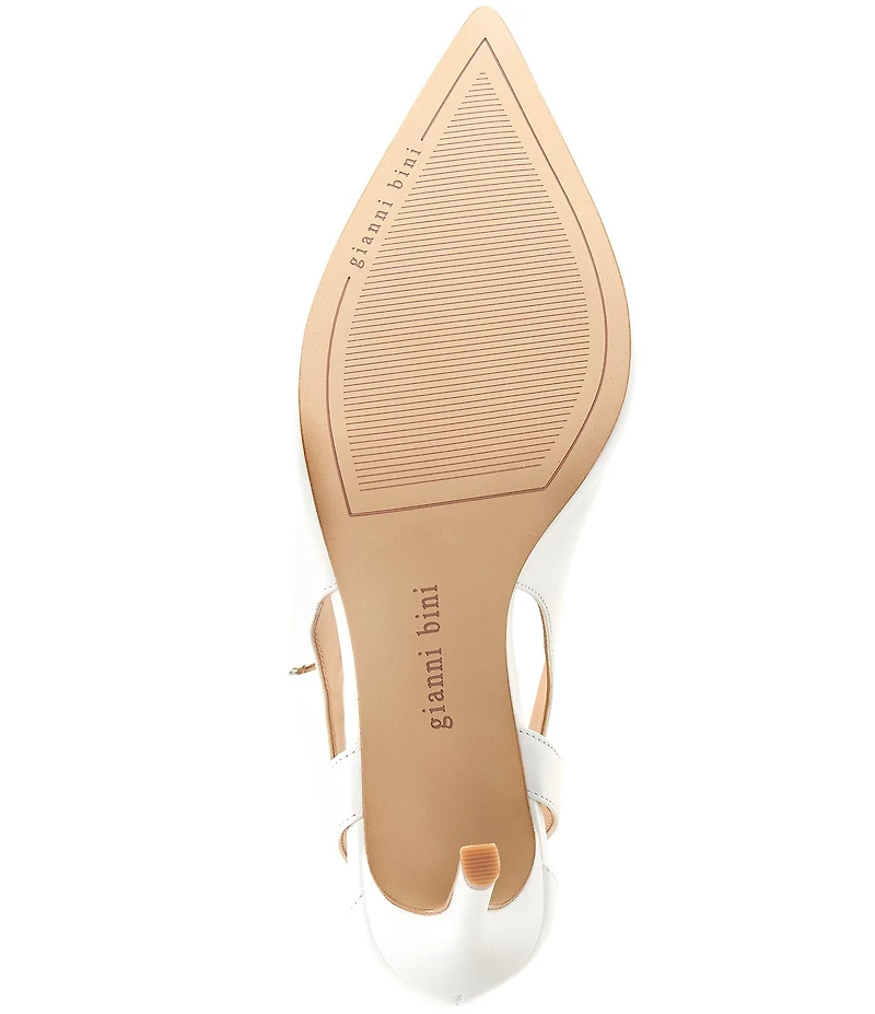 Gianni Bini Teagan Leather Cut-Out Ankle Strap Dress Pumps