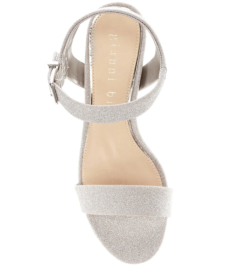 Gianni Bini Telmma Glitter Platform Wedge Sandals
