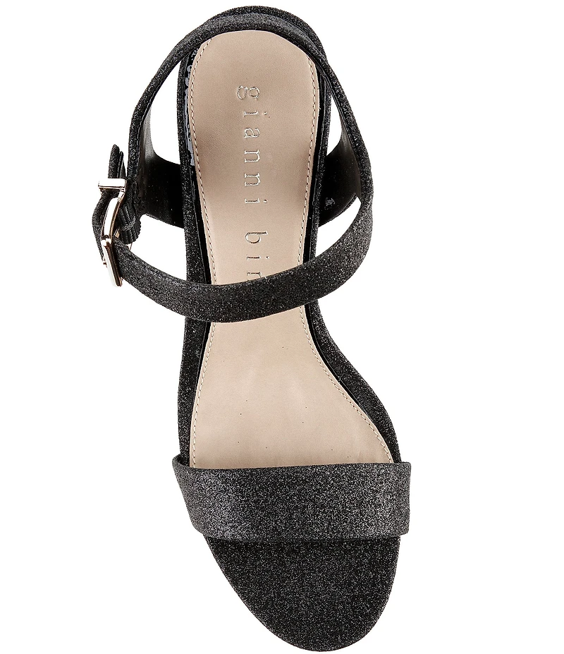 Gianni Bini Telmma Glitter Platform Wedge Sandals