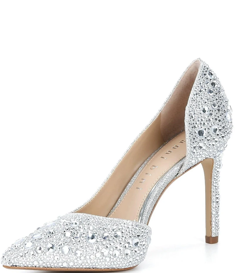 Gianni Bini Therry Four Multi Rhinestone d'Orsay Stiletto Pumps