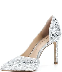Gianni Bini Therry Four Multi Rhinestone d'Orsay Stiletto Pumps