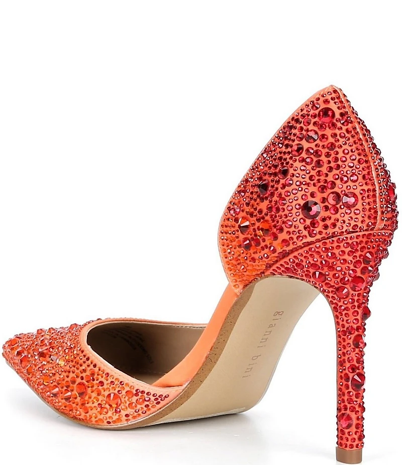Gianni Bini Therry Four Multi Rhinestone d'Orsay Stiletto Pumps