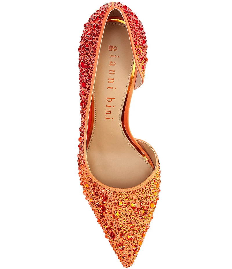 Gianni Bini Therry Four Multi Rhinestone d'Orsay Stiletto Pumps
