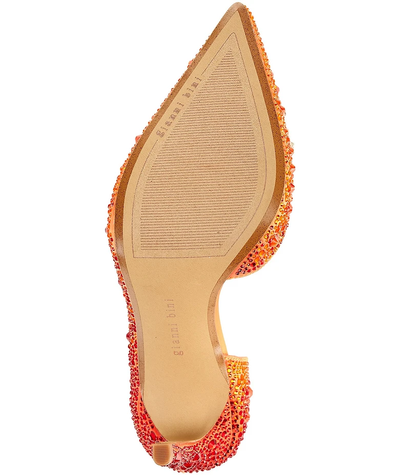 Gianni Bini Therry Four Multi Rhinestone d'Orsay Stiletto Pumps