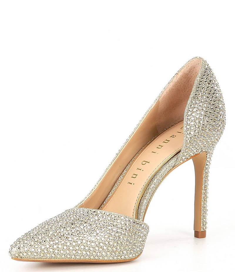 Gianni Bini Therry Rhinestone d'Orsay Stiletto Pumps