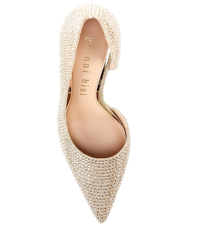 Gianni Bini Therry Rhinestone d'Orsay Stiletto Pumps