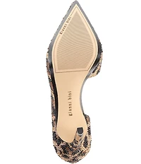 Gianni Bini TherryTwo Leopard Rhinestone d'Orsay Dress Pumps