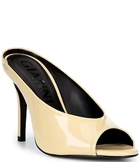 Gianni Bini Tolbert Patent Open Toe Cupped Dress Heels