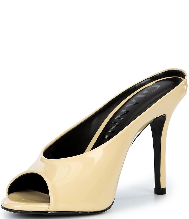 Gianni Bini Tolbert Patent Open Toe Cupped Dress Heels