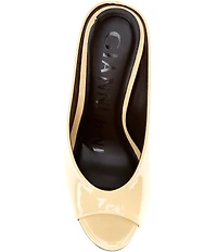 Gianni Bini Tolbert Patent Open Toe Cupped Dress Heels