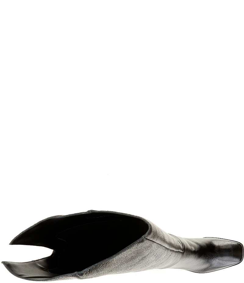 Gianni Bini Travers Leather Block Heel Tall Boots