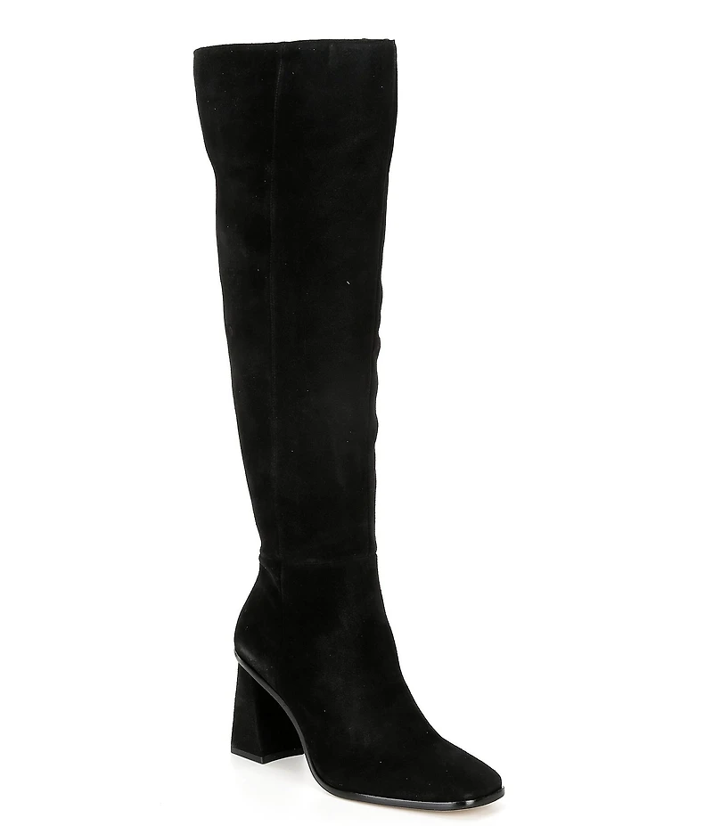 Gianni Bini Travers Suede Block Heel Tall Boots