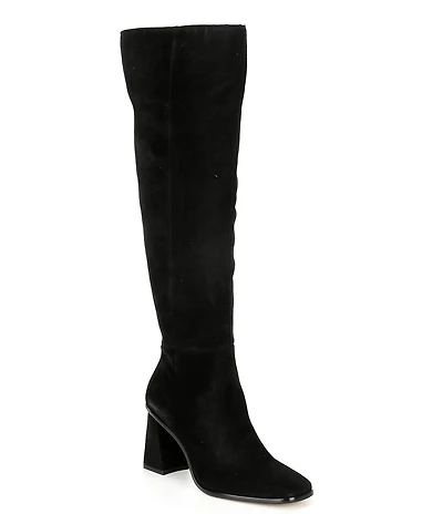 Gianni Bini Travers Suede Block Heel Tall Boots