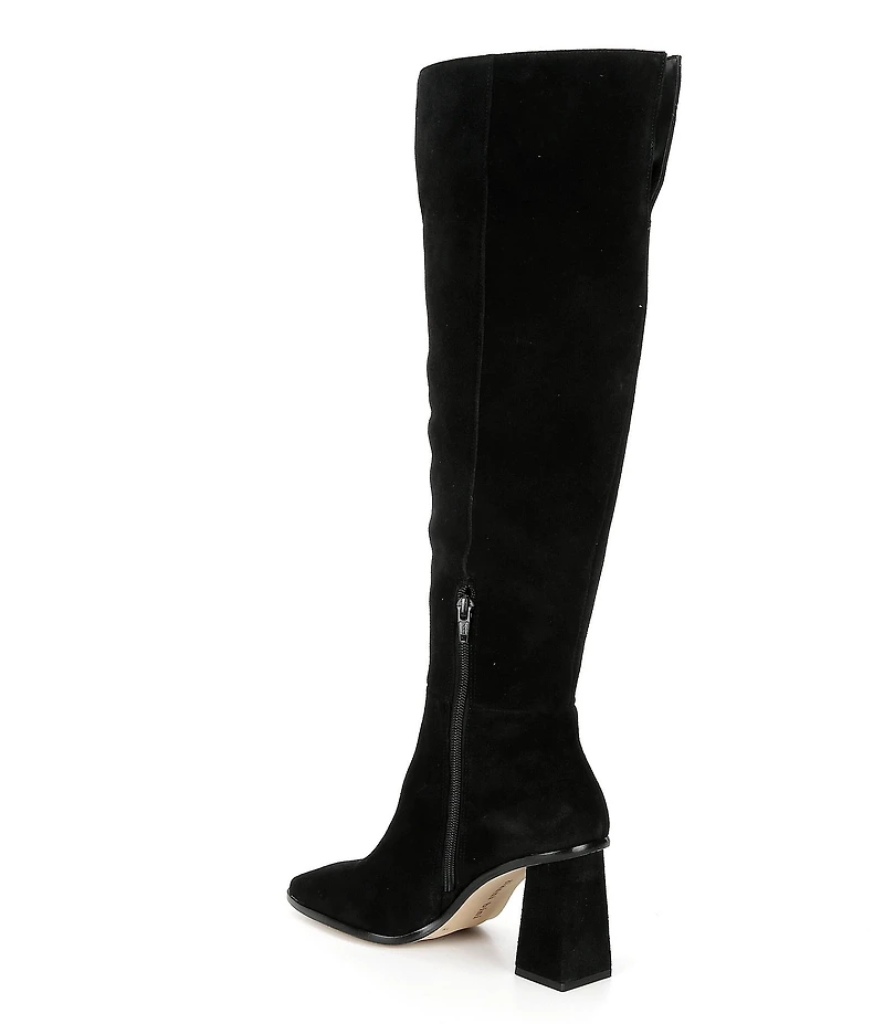 Gianni Bini Travers Suede Block Heel Tall Boots