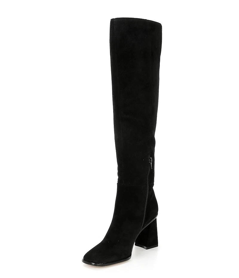 Gianni Bini Travers Suede Block Heel Tall Boots