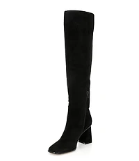 Gianni Bini Travers Suede Block Heel Tall Boots