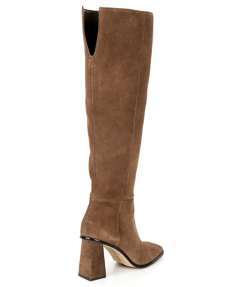 Gianni Bini Travers Suede Block Heel Tall Boots