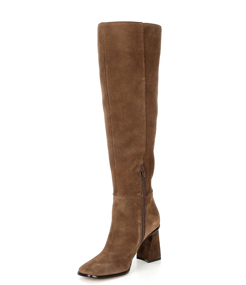 Gianni Bini Travers Suede Block Heel Tall Boots