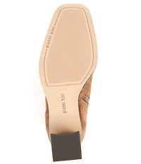 Gianni Bini Travers Suede Block Heel Tall Boots