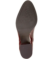 Gianni Bini Tyrell Leather Block Heel Tall Dress Boots