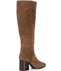 Gianni Bini Tyrell Suede Block Heel Tall Dress Boots