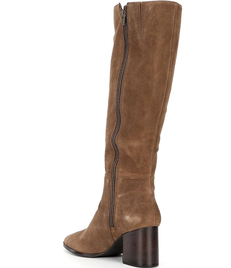 Gianni Bini Tyrell Suede Block Heel Tall Dress Boots