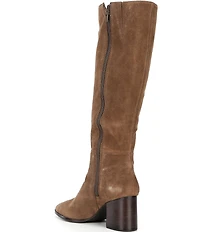 Gianni Bini Tyrell Suede Block Heel Tall Dress Boots