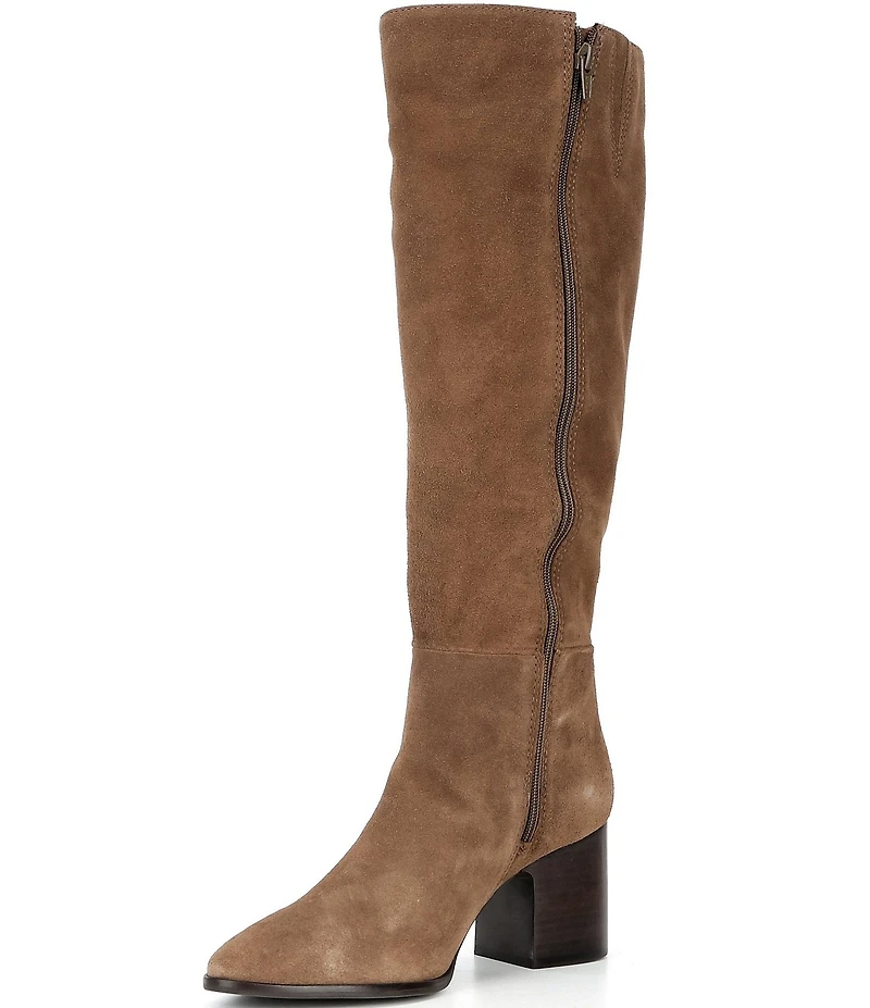 Gianni Bini Tyrell Suede Block Heel Tall Dress Boots