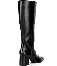 Gianni Bini Tyrell Tumbled Leather Block Heel Tall Dress Boots
