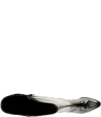 Gianni Bini Tyrell Tumbled Leather Block Heel Tall Dress Boots