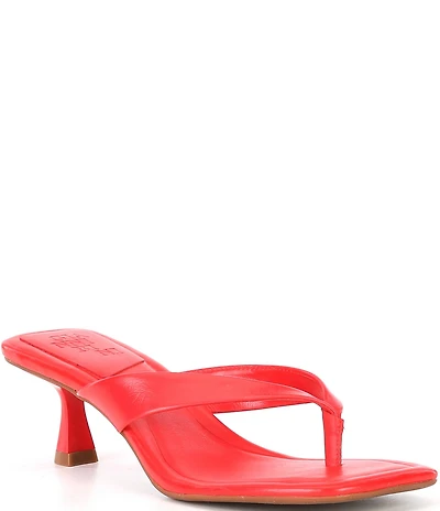 Gianni Bini Vaga Crinkle Leather Thong Sandals