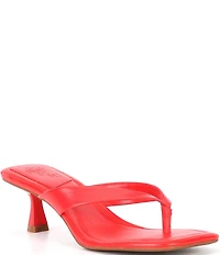 Gianni Bini Vaga Crinkle Leather Thong Sandals