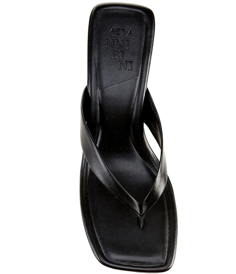 Gianni Bini Vaga Leather Thong Sandals