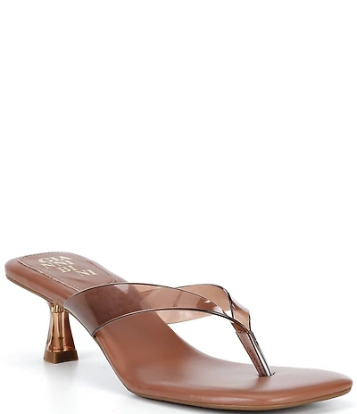 Gianni Bini Vaga Two Clear Thong Dress Sandals