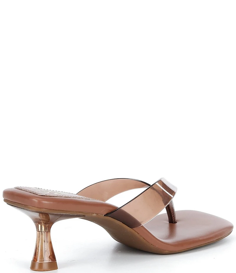 Gianni Bini Vaga Two Clear Thong Dress Sandals
