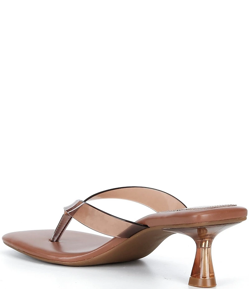 Gianni Bini Vaga Two Clear Thong Dress Sandals