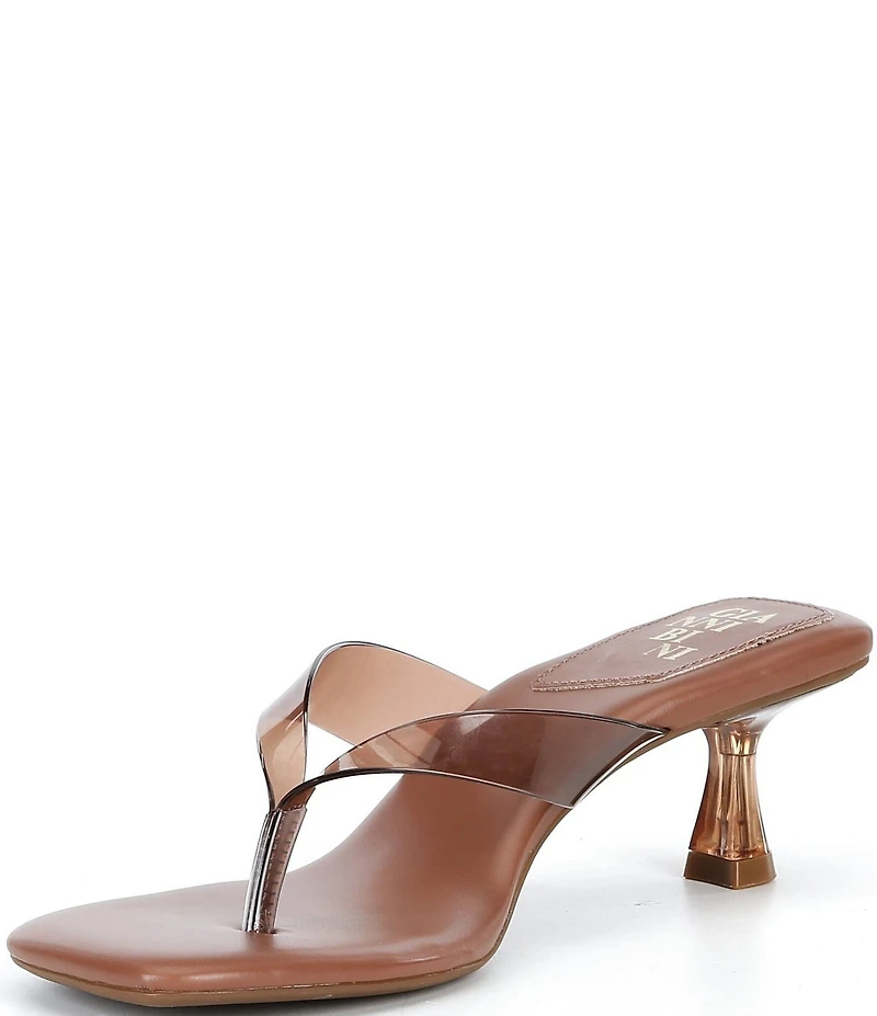 Gianni Bini Vaga Two Clear Thong Dress Sandals