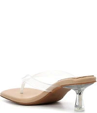Gianni Bini Vaga Two Clear Thong Dress Sandals