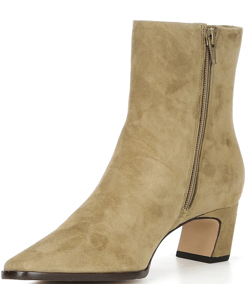 Gianni Bini Waltar Stretch Snip Toe Kitten Block Heel Booties