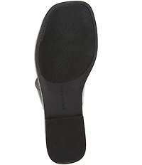 Gianni Bini Warner Leather Toe Loop Hardware Flat Sandals